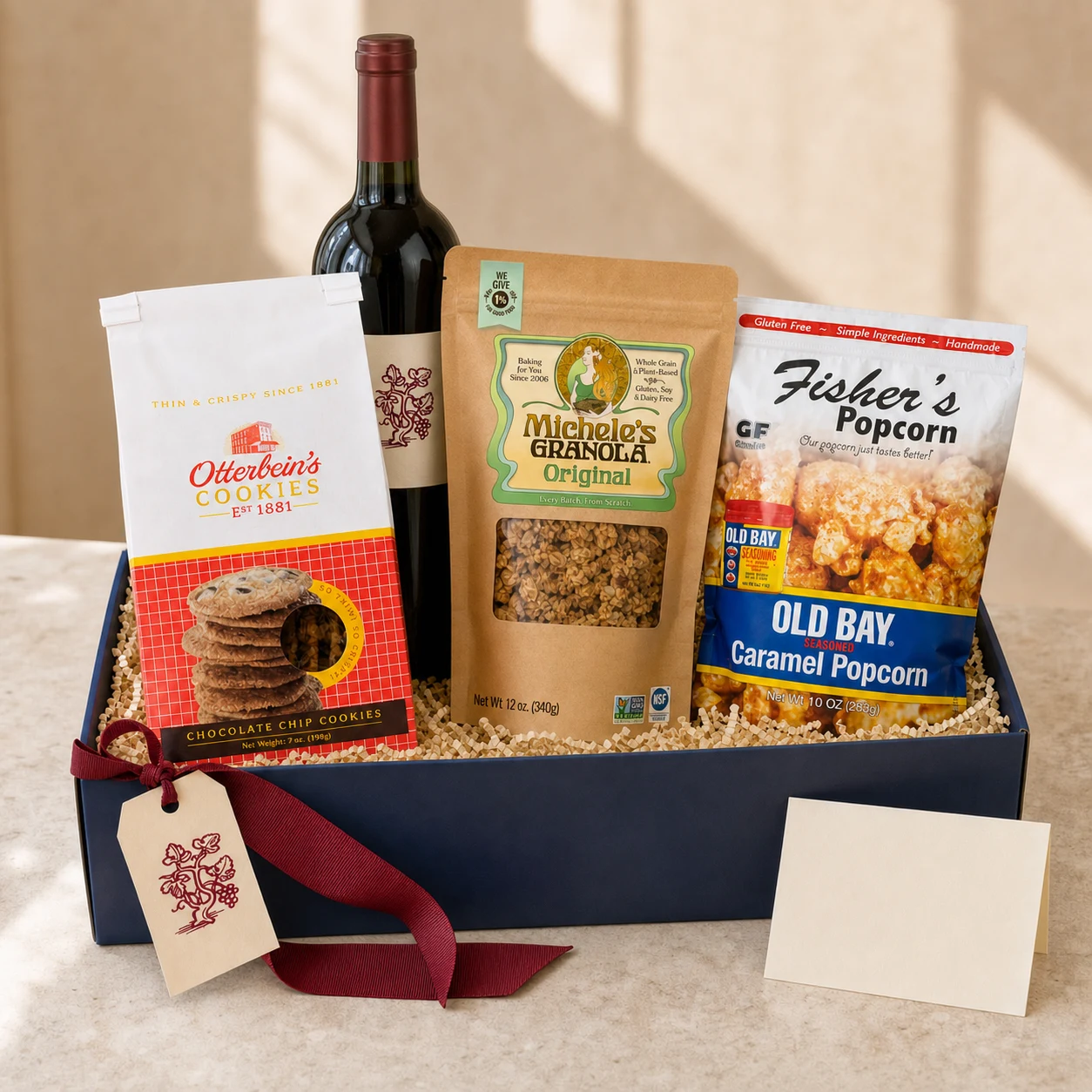 Maryland Hello gift hamper with local products and wine